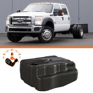 Ford F-550 After-Axle Utility Fuel Tank - Rear - Titan Fuel Tanks - Narrow Frame, 40 Gallon - `11-`16